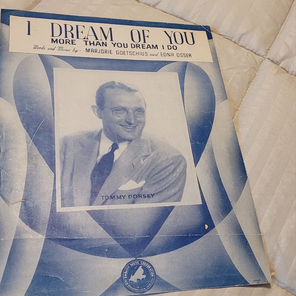 I Dream Of You vintage Sheet music